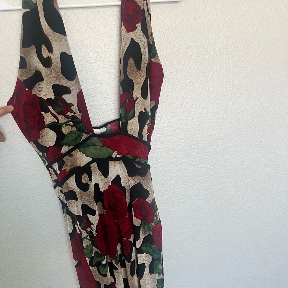 Elegant Floral Print Dress